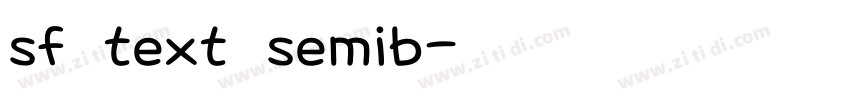 sf text semib字体转换